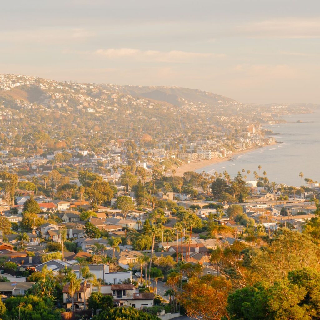 Orange county ariel view for moving company