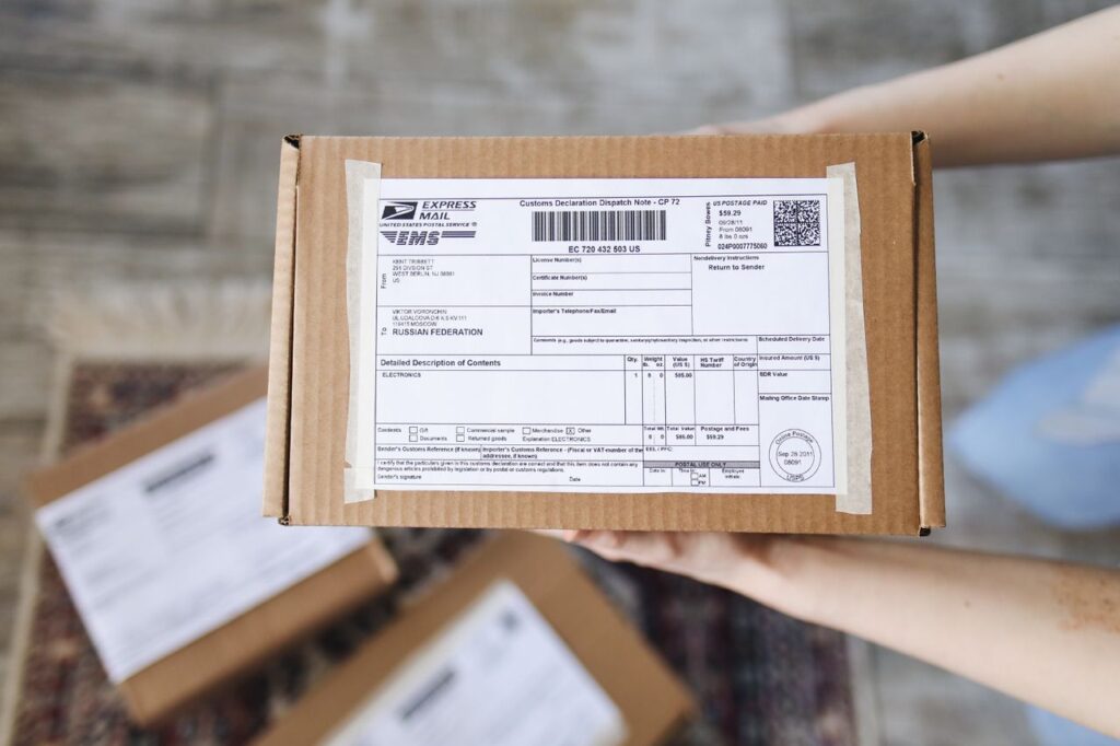 Mail and letters representing an address update after moving